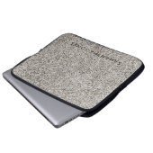 Architectuur Wit betonsteen granaat Laptop Sleeve (Voorkant onderkant)