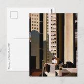 architectuur, wolkenkrabbers door Sheeler, 1922 Briefkaart (Voorkant / Achterkant)