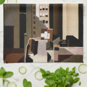  architectuur, wolkenkrabbers door Sheeler, 1922 Theedoek (Gevouwen)