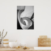Architectuurfoto - Elliptical Stair Hall Poster (Keuken)