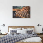 Architectuurgegevens in de verboden stad; canvas afdruk (Insitu (Slaapkamer))