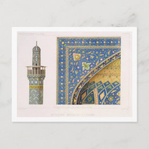 Architectuurgegevens van de Mesdjid-i-Shah, Isf Briefkaart