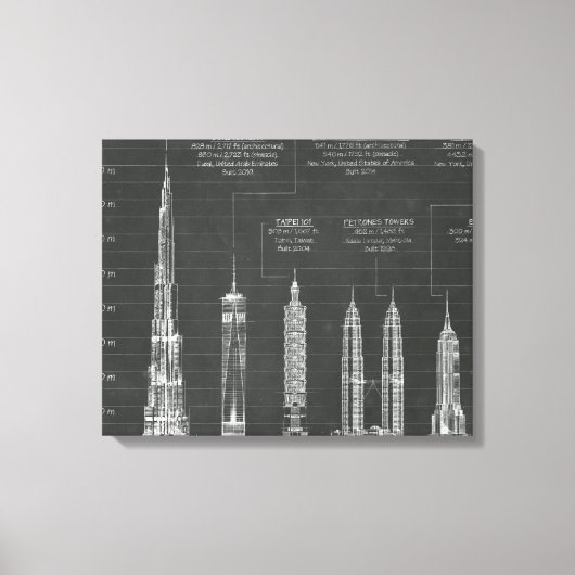 Architectuurhoogte Canvas Afdruk (Voorkant)