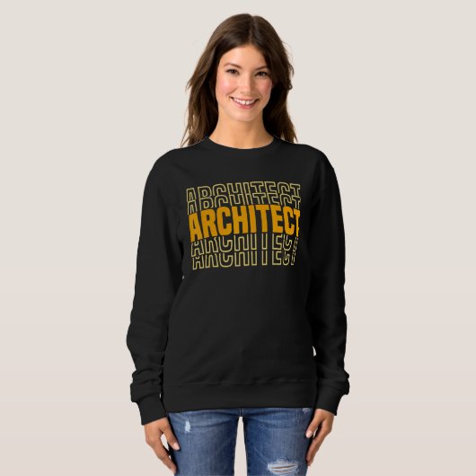 Architectuurstudent architect trui (Voorkant volledig)