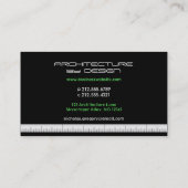 Architectuurtechniek - zwarte Visitekaartjes (Achterkant)