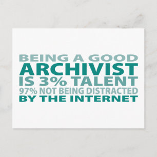 Archivist 3% Talent Briefkaart