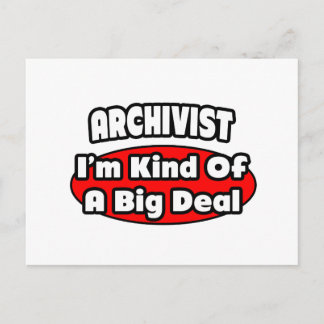 Archivist ... Big Deal Briefkaart
