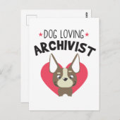 Archivist Dog Briefkaart (Voorkant / Achterkant)
