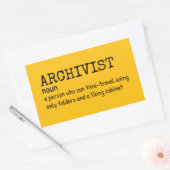 Archivist Funny Definition Sticker (Envelop)