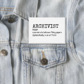 Archivist – Grappige taakdefinitie Button (Insitu)