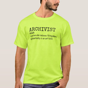 Archivist Humor Definitie Mannen Shirt