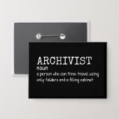 Archivist Humor Definition Button (Voorkant / Achterkant)