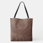 Archivist’s Vault Leather Texture Aesthetic Tote Draagtas (Achterkant)