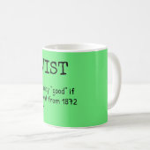 Archiviste Définition Mug - Histoire Lover Cadeau (Devant droit)