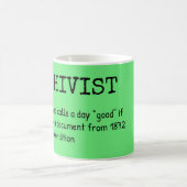 Archiviste Définition Mug - Histoire Lover Cadeau (Centre)
