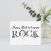 Archivists Rock Briefkaart (Staand voorkant)