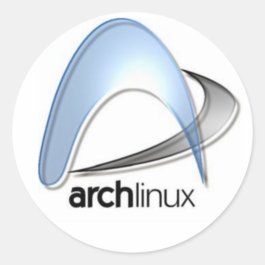 archlinux ronde sticker (Voorkant)