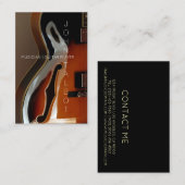 Archtop Guitar Player Custom V Carte de visite (Devant / Derrière)