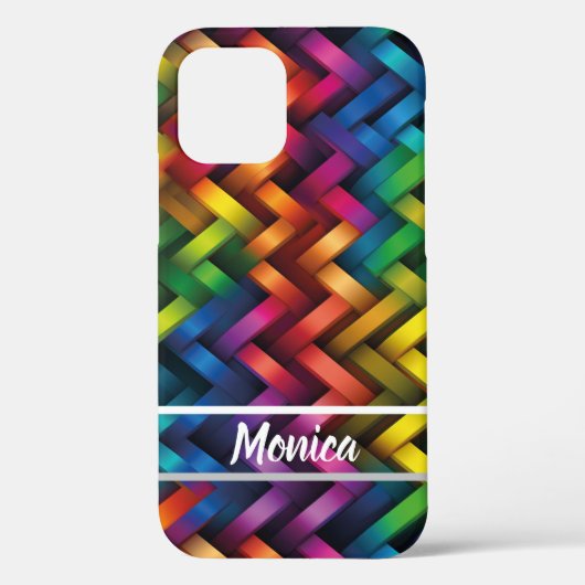 Arcoíris de Geometría Vibrante Case-Mate iPhone Case (Achterkant)