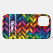 Arcoíris de Geometría Vibrante Case-Mate iPhone Case (Achterkant (horizontaal))