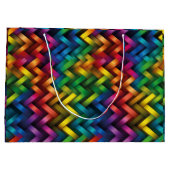 Arcoíris de Geometría Vibrante Groot Cadeauzakje (Achterkant)