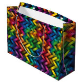 Arcoíris de Geometría Vibrante Groot Cadeauzakje (Achterkant Gekanteld)