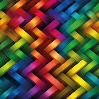 Arcoíris de Geometría Vibrante Kussen