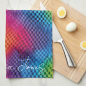 Arcoíris geometría de color theedoek (Quarter Fold)
