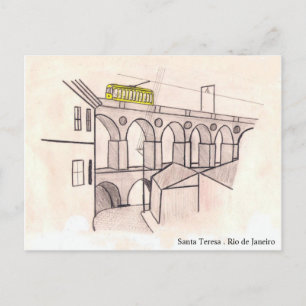 Arcos DA Lapa, Kerstman Teresa, Rio de Janeiro Feestdagenkaart