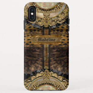 Arcos Leopard Chic Monogram Tough iPhone XS Max Hoesje