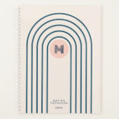 Arcs de lignes géométriques Abstraites Pastel Retr (Devant)