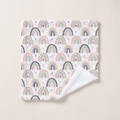 Arcs-en-ciel pastel mignons (Gant de toilette)