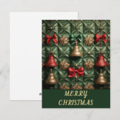 Arcs et Cloches - Carte de Noël (Devant / Derrière)