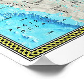 " Arctic: 2005/heute - OCEAN FLOOR map ... Poster (Hoek)