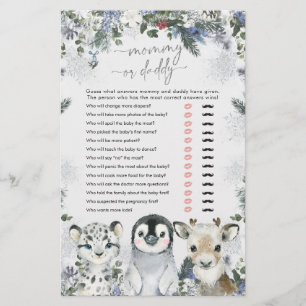 Arctic Animal Winter Onederland Mama of Papa