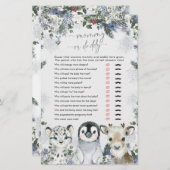 Arctic Animal Winter Onederland Mama of Papa (Voorkant / Achterkant)