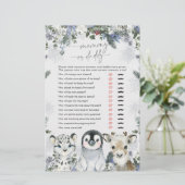 Arctic Animal Winter Onederland Mama of Papa (Staand voorkant)