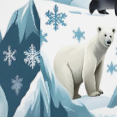 Arctic Animals Winter Wonderland Peel & Stick Behang (Zoom)