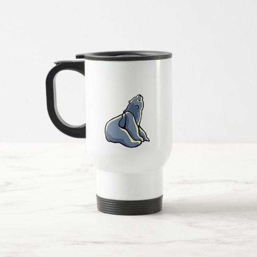 Arctic Art Bear Travel Mug Polar Bear Cup (Gauche)