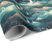 Arctic Aurora Expedition: Icy Adventure Design Cadeaupapier (Rol Hoek)