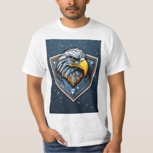 Arctic Avian Fury: Futuristisch Eagle-Raven T-shir T-shirt