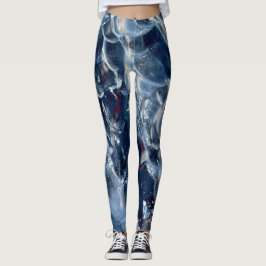 Arctic Black Ice Groenland Ice Pet Ice Sheet Leggings