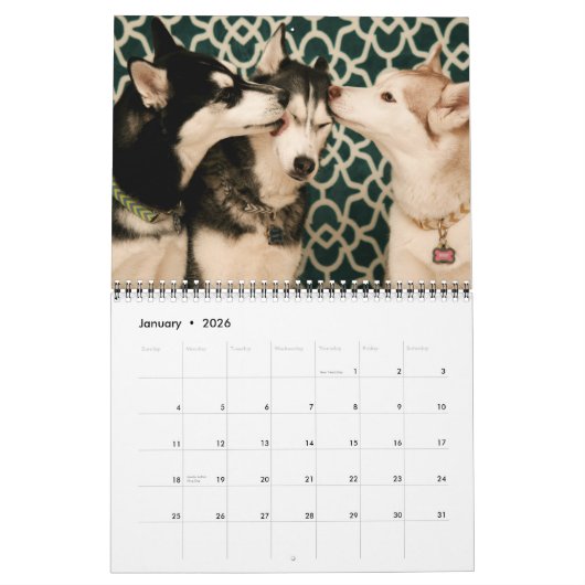 Arctic Blue Siberians 2015 Agenda Kalender (Jan 2026)