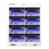 Arctic Christmas Eve Verzendlabels Etiket (Full Sheet)