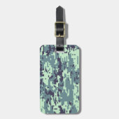 Arctic Digital Camo Pattern Bagagelabel (Voorkant verticaal)