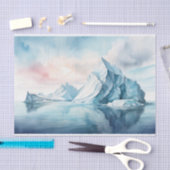 Arctic Dreams, Frozen Elegance, Waterverf Iceberg Tissuepapier (Craft)