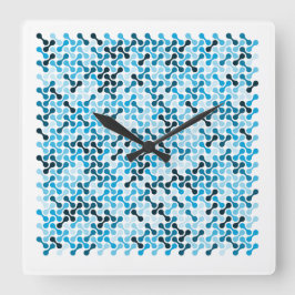 Arctic Flow – Blue Rhythm Vierkante Klok