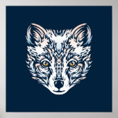 Arctic Fox afdrukbare muurkunst | Digitale downloa Poster (Voorkant)