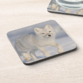 Arctic Fox, Alaska Bier Onderzetter (Linkerzijde)