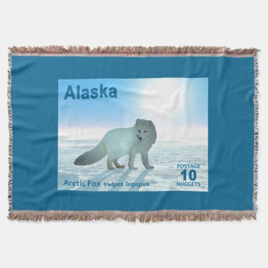 Arctic Fox - Alaska Postage Deken (Voorkant)